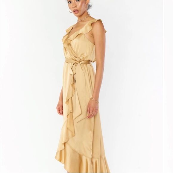 Show Me Your Mumu Samantha Ruffle Wrap Dress NWT $198 - Picture 3 of 5